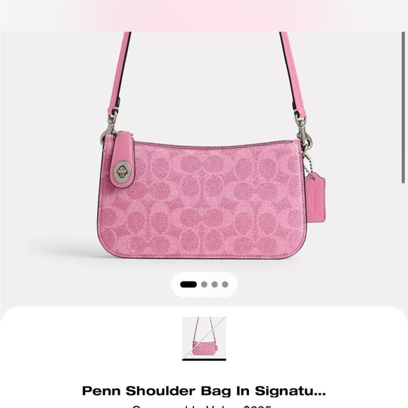 Coach Penn shoulder bag in signature canvas - Picture 1 of 4